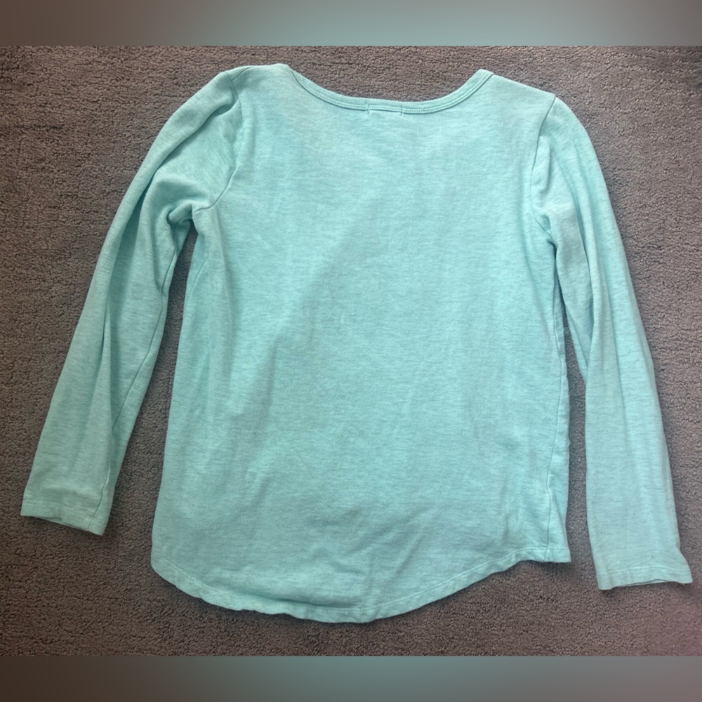 Eyeshadow Teal Sequin Sweatshirt | Size S | Sparkly Y2K Cozy Pullover - Picture 7 of 9